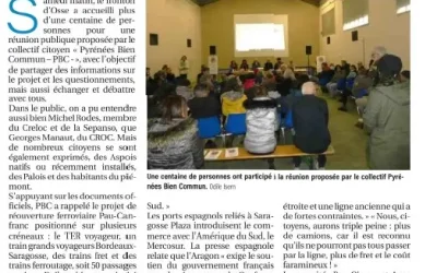 Réunion publique à Osse en Aspe, Fév 2026
